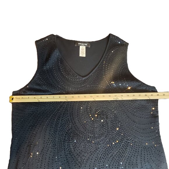 JONES NEW YORK Beaded and Sequins Black Tank Women's Plus Size 3X - Picture 9 of 13